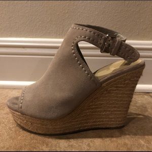 Marc Fisher Tan Wedges